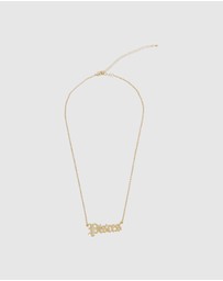 Alice In The Eve - 14k Gold Pisces Star Sign Necklace