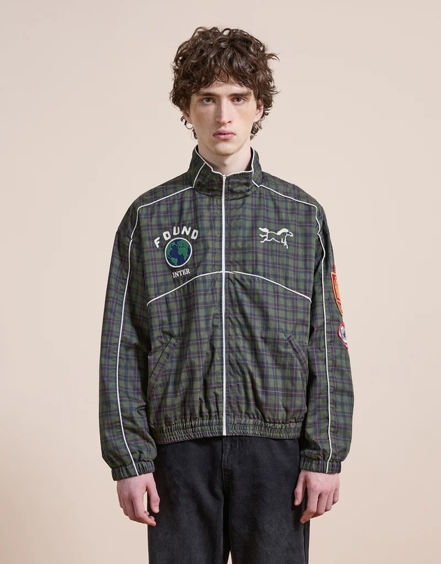 Found - Forest Plaid Track Jacket