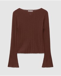 & Other Stories - Rib-Knit Wool Boatneck Top