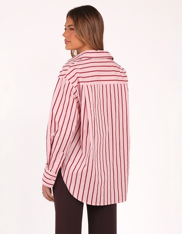 Petal & Pup - Adam Stripe Shirt - Pink