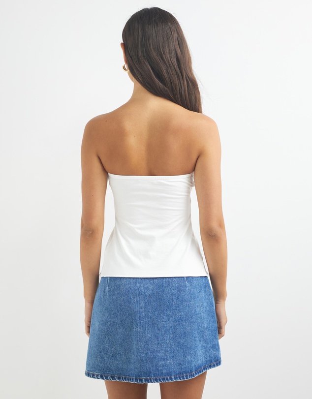 Dazie - Aurora Asymmetric Strapless Top