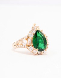 Lovisa - Green Grand Pear Cocktail Ring