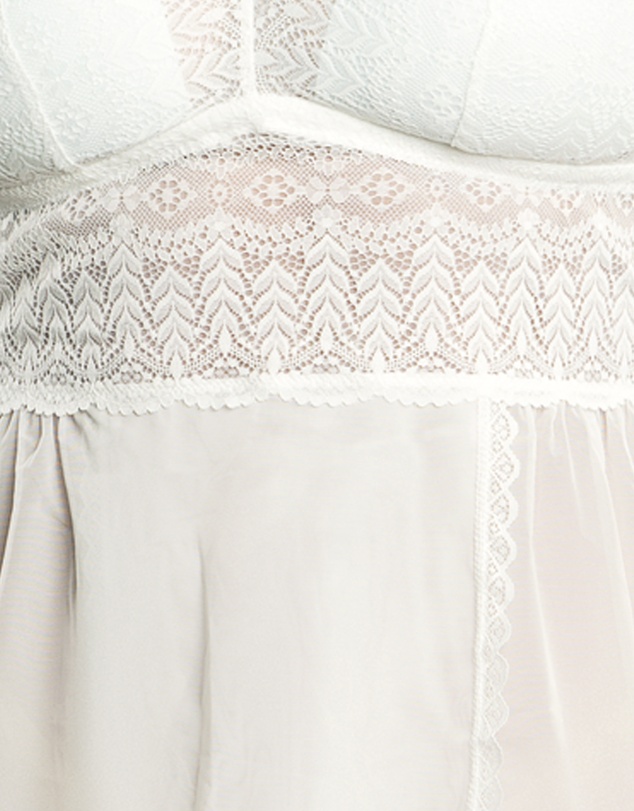 Parfait - Mia Lace & Mesh Padded Full Bust Chemise