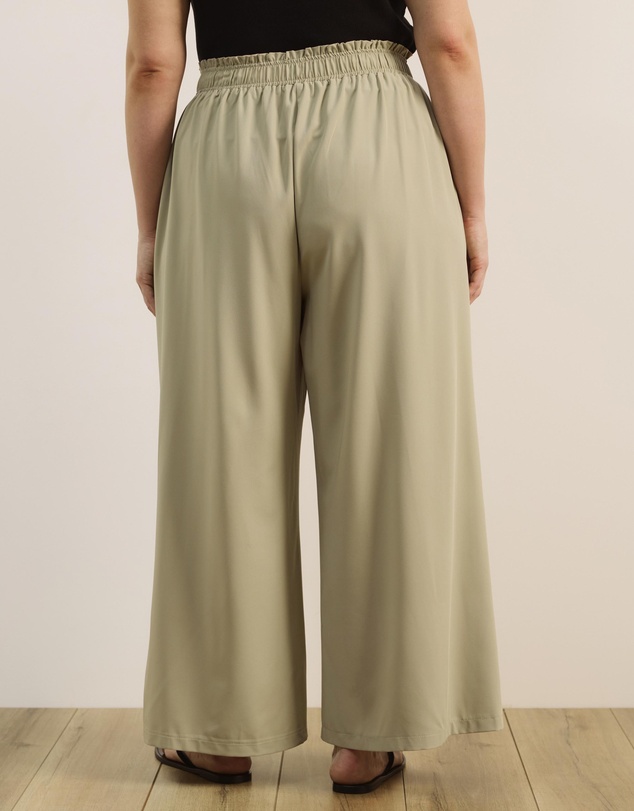 Atmos&Here Curvy - Flora Wide Leg Pants