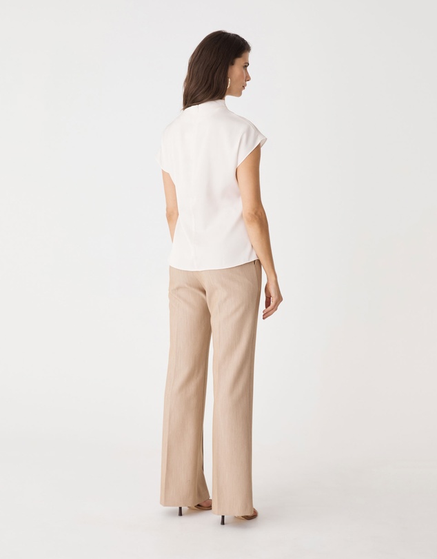 Forcast - Zafina Pleated Draped Top