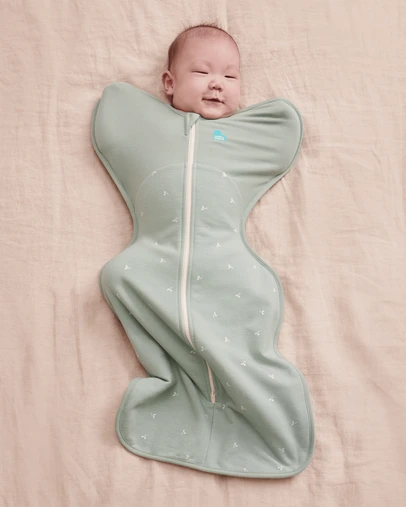 Love to Dream - Swaddle Up™ Original 1.5 TOG Stretch Cotton Fleece Twigs Olive