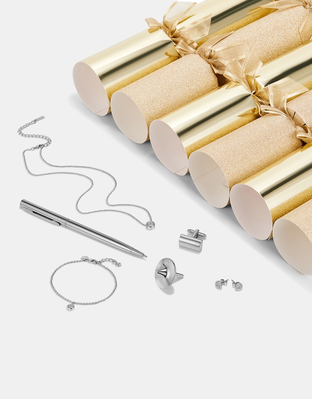 Mestige - Gold Dust Luxury Christmas Crackers – 6 Pack