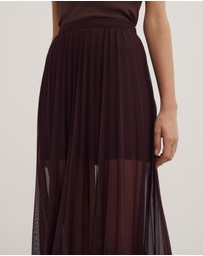 Witchery - Pleated Mesh Skirt