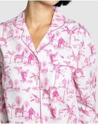 Sant And Abel - Women's Skydog Pink Long PJ Set