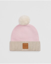 Country Road - Organically Grown Cotton Blend Patch Logo Beanie