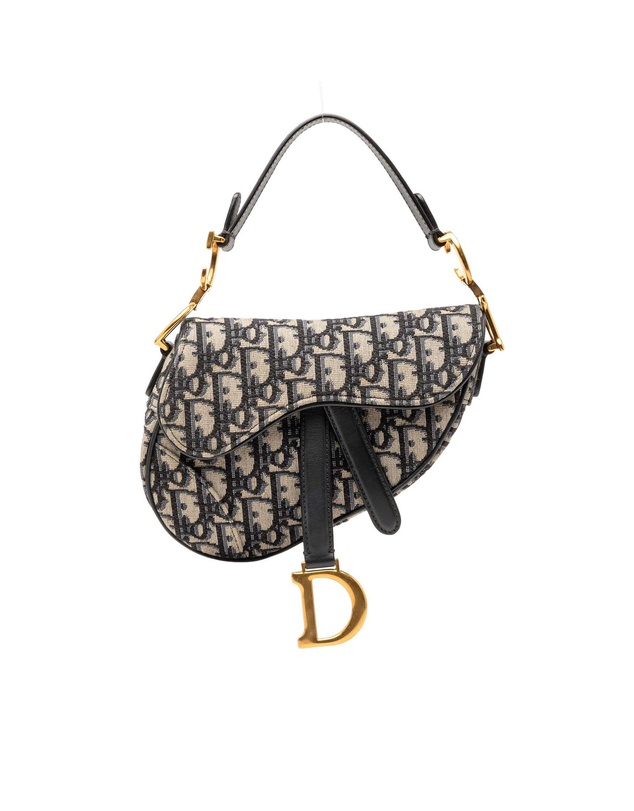 Pre-Loved by Azura Reborn - Pre-Loved Mini Oblique Canvas Saddle Bag