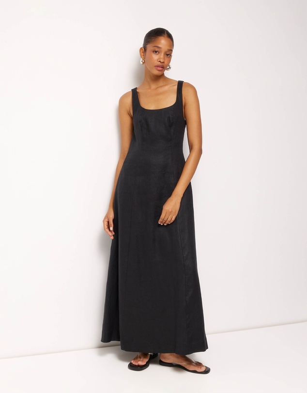 AERE - Fern Linen Maxi Dress