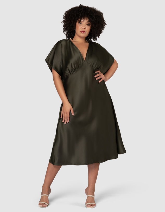 Pink Dusk by Curve Project - Wanting More Midi Dress