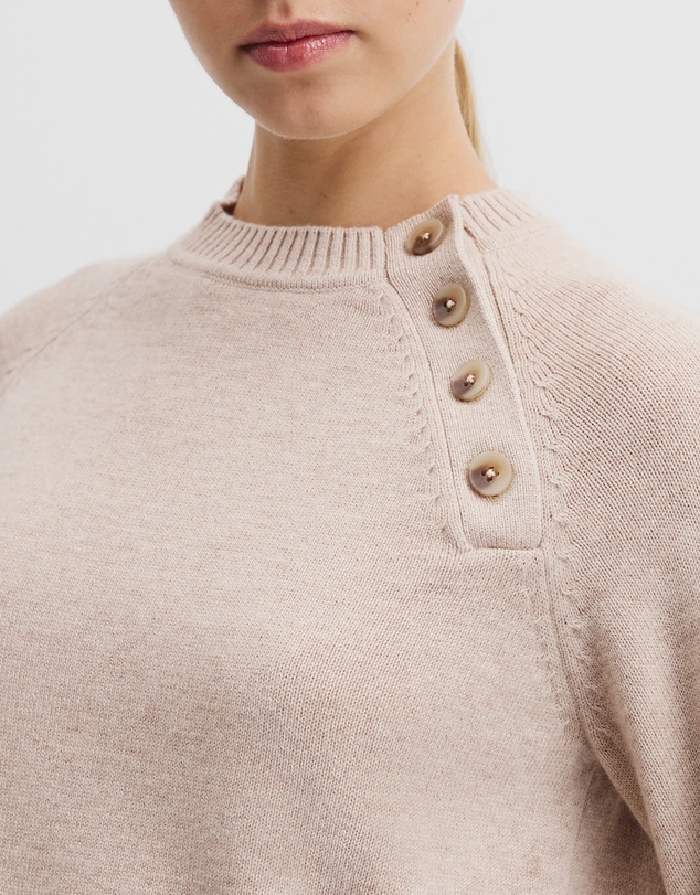 Country Road - Button Neck Knit