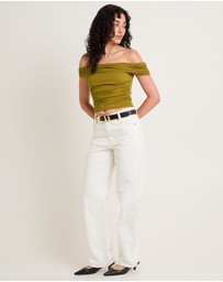 Alice In The Eve - Armani Cold Shoulder Top