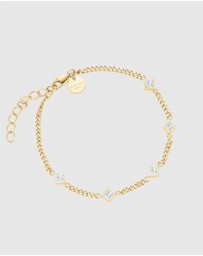 Rosefield - Playful Diamonds Gold-Tone Bracelet