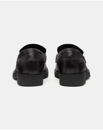 MM6 Maison Margiela - Logo Embossed Moccasins - Women's