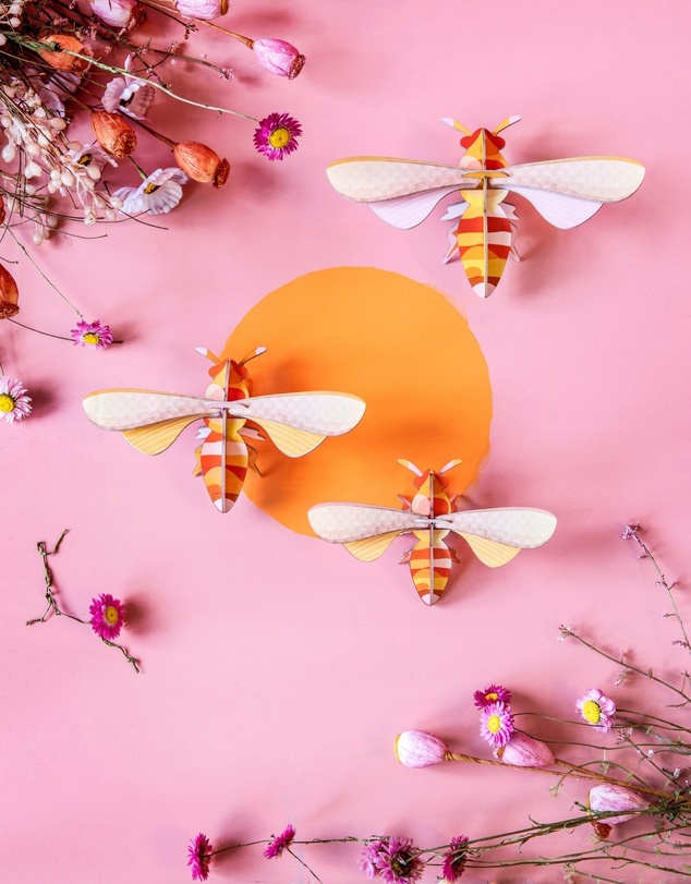 Studio Roof  - Wall Art Butterflies A4 Set of 3
