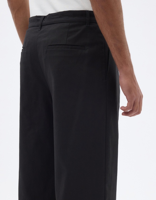 AERE - Linen Blend Tie Waist Relaxed Pants