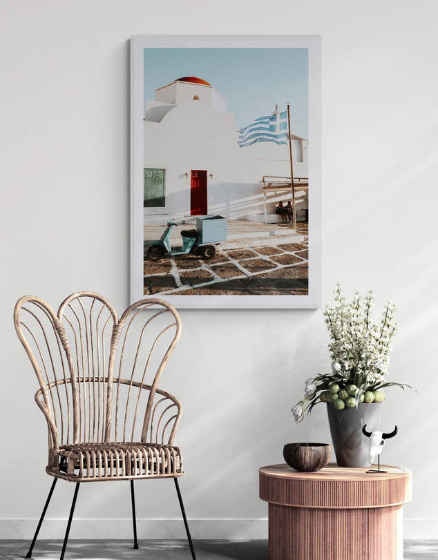 Amichi Co - Mykonos Postcard Fine Art Print