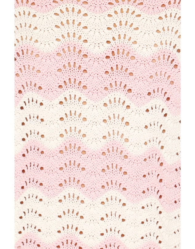 Petal & Pup - Corinna Pointelle Stitch Sweater - Pink White
