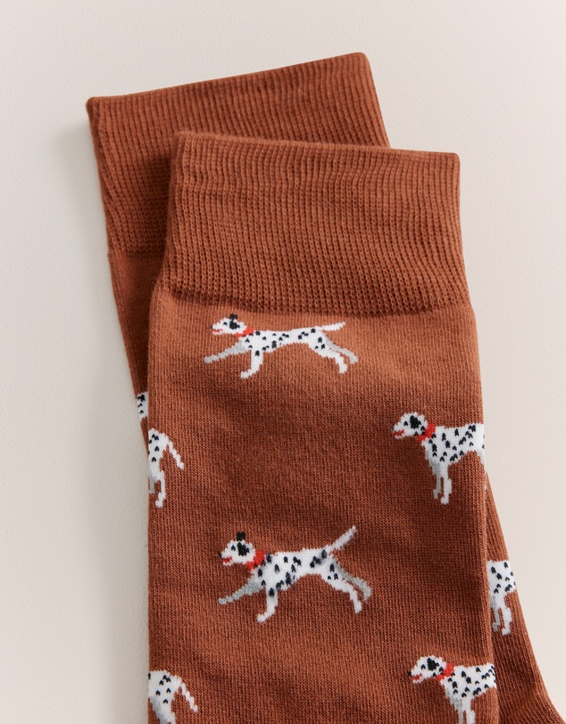 Trenery - Dalmatian Sock in Dark Spice
