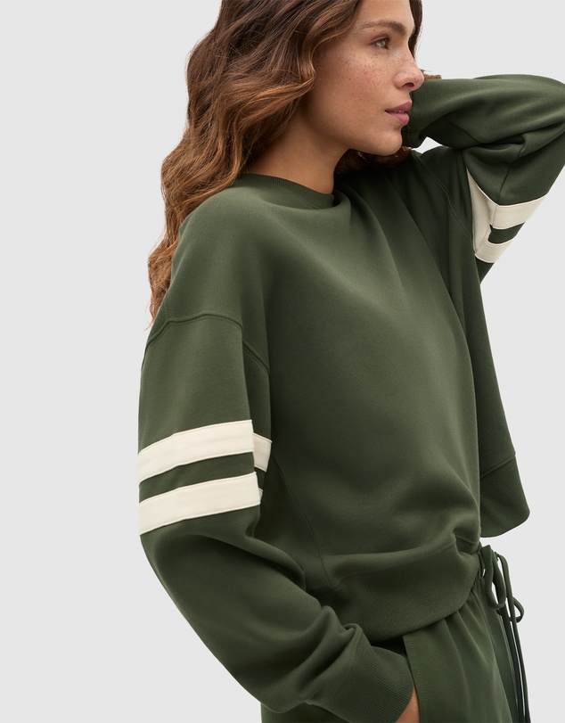 Seed Heritage - Contrast Detail Crew Neck Sweat