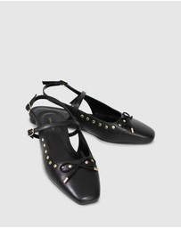 Belle & Bloom - True Romance Slingback Leather Flat