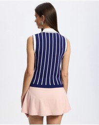 Walker Golf Things - Stripe Knit Polo - ICONIC EXCLUSIVE