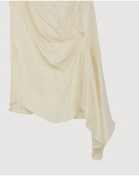 Revibe - Repaired Minima Esenciales Edith Cupro Longline Top - AU 12