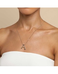 Astrid & Miyu - Initial Bold Pendant 18ct Necklace