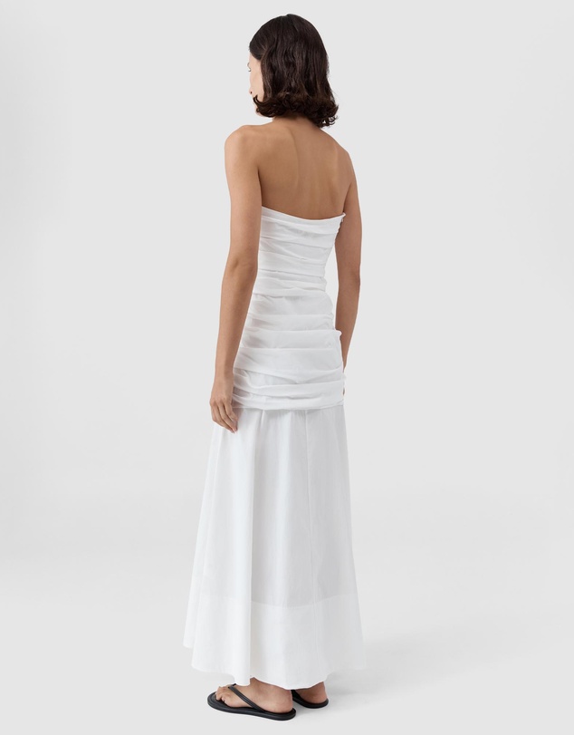 St. Agni - Gathered Strapless Longline Dress