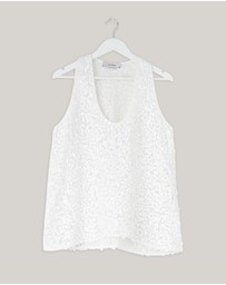Revibe - Repaired Lover Claudia Sequin Scoop Neck Cami - AU 14
