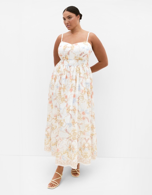 City Chic - Clover Opulent Print Maxi Dress