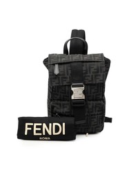 Pre-Loved by Azura Reborn - Pre-Loved Small Zucca Canvas Fendiness Backpack