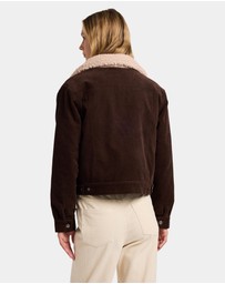 RVCA - Womens Roy Cord Sherpa Jacket