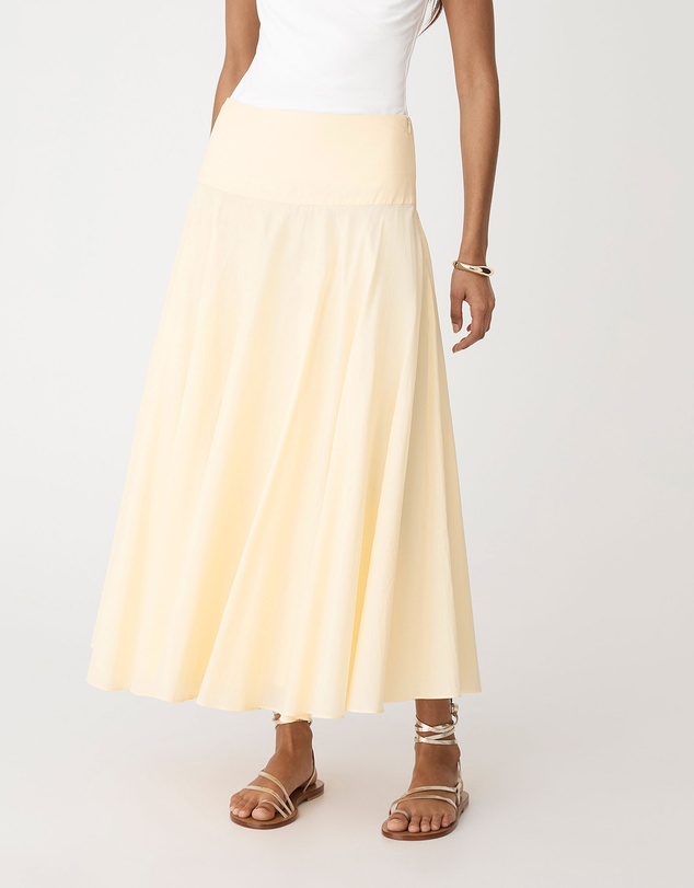 Forcast - Deb Cotton Midi Full Skirt