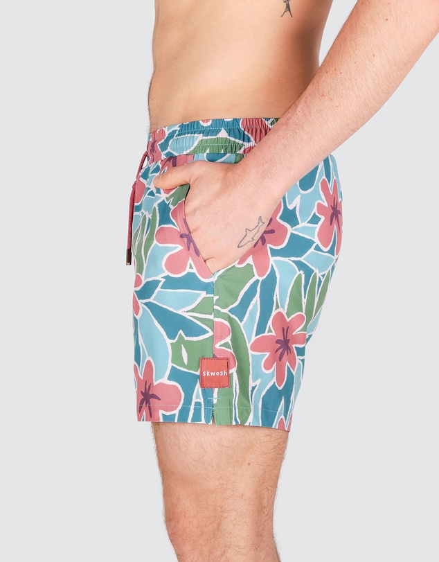Skwosh - Wild Thing Men's Eco Swim Shorts in Pink
