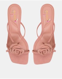 ALDO - Sofiane Kitten Flroal Heel Mules