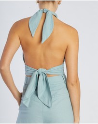 Amelius - Amrita Linen Halter Top