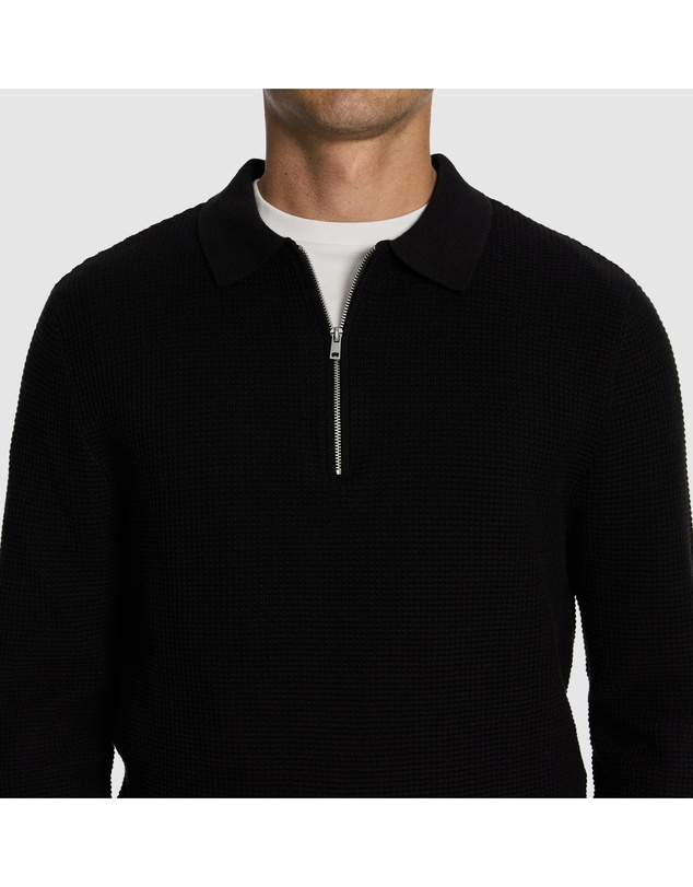 yd. - Angus Long Sleeve Polo Knit Jumper