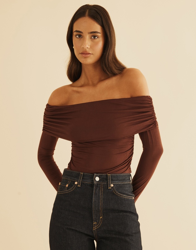 Atmos&Here - Off Shoulder Bamboo Top