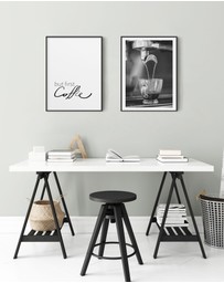 Olive et Oriel - But First Coffee Art Print
