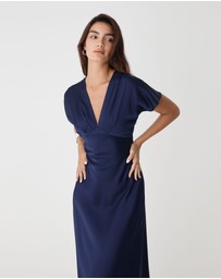 Forcast - Catalina V-Neck Satin Dress