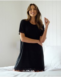 UNE PIECE - Lace Trim Modal Tee Nightie