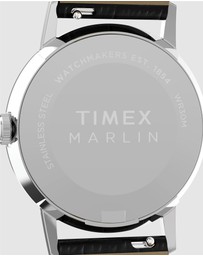 TIMEX - Marlin® Quartz 34mm Leather Strap Watch