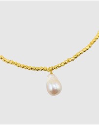 Izoa - Odette Drop Pearl Necklace