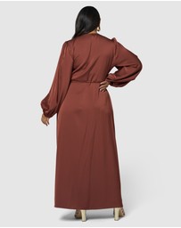 Pink Dusk by Curve Project - Crazy In Love Maxi Dress