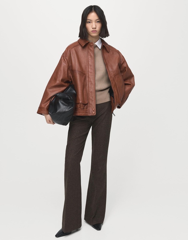 M.N.G - Oversize Leather Biker