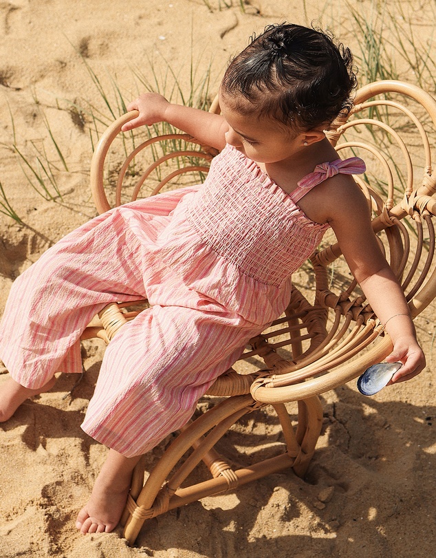 Kynd Baby - Shirred Playsuit in Stripe